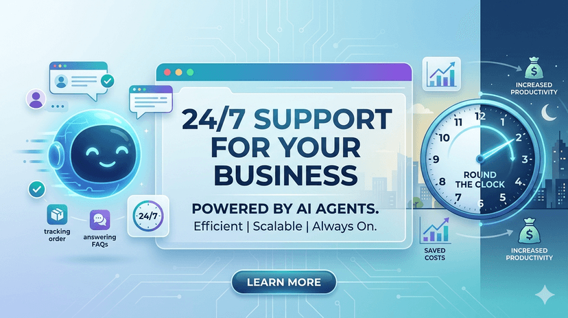 How AI Agents Can Provide 24/7 Support for Your Business 
